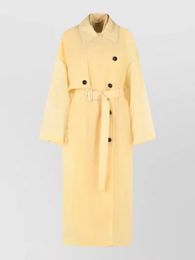 Sportmax Two Piece Fata Technical Trench Coat In Gold