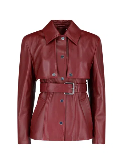 Sportmax Two-piece Nappa Jacket In Red