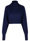 Sportmax Ululato Sweaters And Cardigans Blue In Black