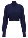 Sportmax Ululato Sweaters And Cardigans Blue In Black