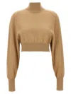 Sportmax Beige Ululato Turtleneck Sweater