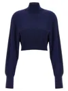Sportmax Ululato Sweaters And Cardigans Blue In Blue