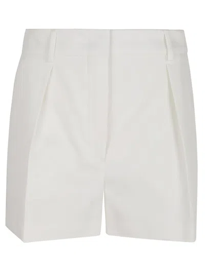 Sportmax Dart-detail Tailored Shorts In White