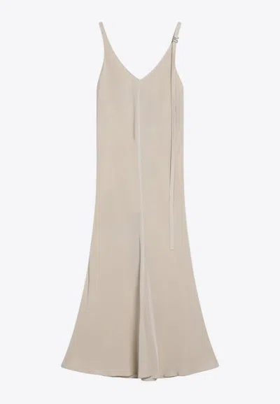 SPORTMAX UNIONE SLEEVELESS V-NECK DRESS