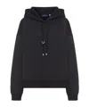 Sportmax Long-sleeved Hooded Sweatshirt In Black