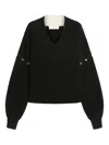Sportmax Tay Oversized Jumper With Detachable Sleeves In Multi