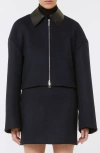 Sportmax Lapel Long-sleeved Casual Jacket In Blue