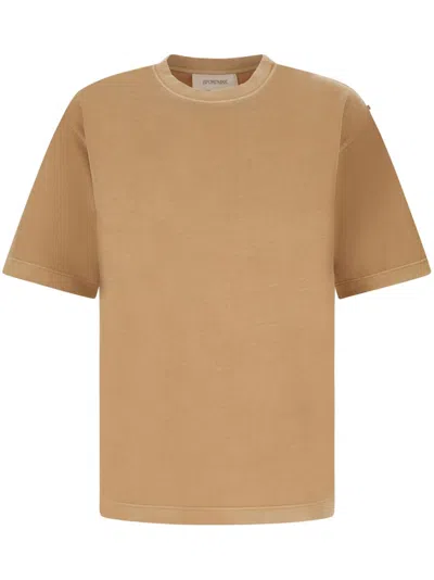 Sportmax Beige Cotton Valico T-shirt In Neutrals