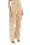 Sportmax High-rise Wide-leg Denim Cargo Pants In Multi