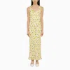 Sportmax Tonale Printed Silk Maxi Dress In White