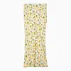 Sportmax Vanilla Long Skirt With Lemon Print