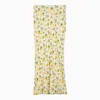 Sportmax "gerard Bias Cut Longu In ["white"/ "yellow"]