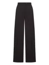 Sportmax Oversized Stretch Wool Pants In Black