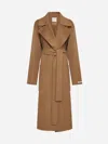 SPORTMAX VELENO BELTED WOOL COAT