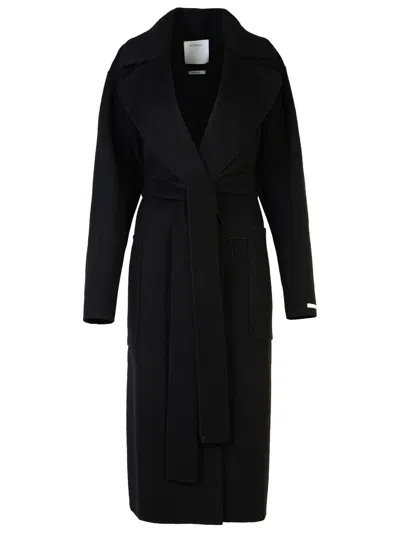 Sportmax Veleno Black Wool Coat