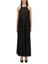 Sportmax Knee Length Dress Open Back In Black