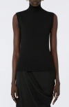 Sportmax Vertigo Sleeveless Virgin Wool Sweater In Black