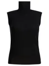 Sportmax Sleeveless "vertigo" Jersey In Black