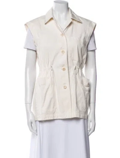 Pre-owned Sportmax Vest In Neutral