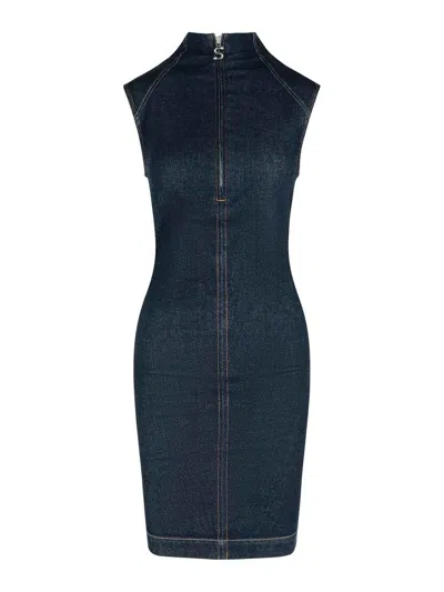 SPORTMAX VESTIDO CORTO - AZUL