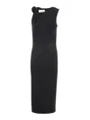 Sportmax Nuble Jersey Midi Dress In Black