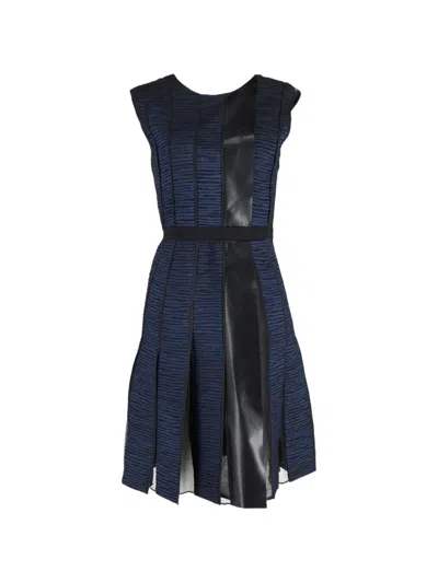 Pre-owned Sportmax Vintage Paneled Sleeveless Dress In Black