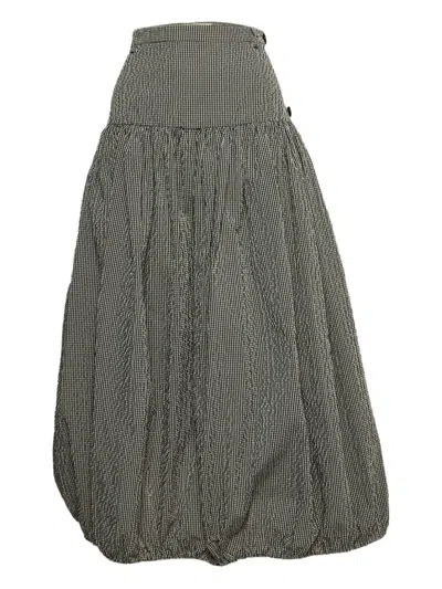 Pre-owned Sportmax Vintage  Checked Balloon Skirt
