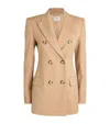 Sportmax Camel-coloured Double-breasted Jacket In Beige