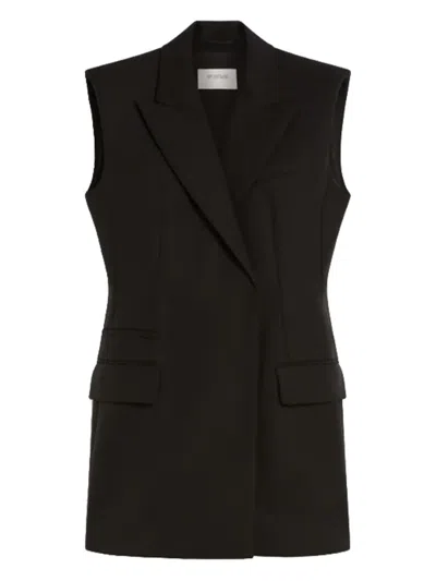 Sportmax Pegli Sleeveless Blazer In Black