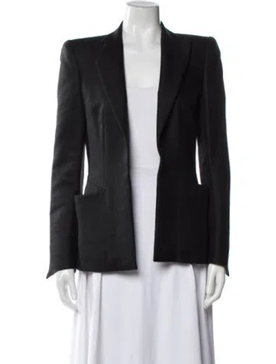 Pre-owned Sportmax Virgin Wool Blazer In Black