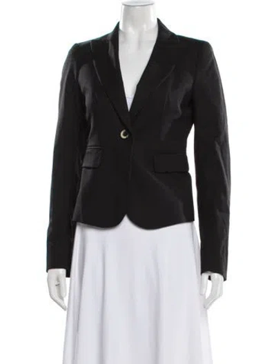 Pre-owned Sportmax Virgin Wool Blazer In Black