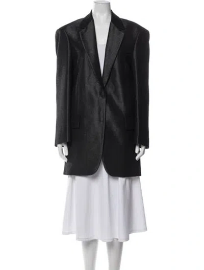 Pre-owned Sportmax Virgin Wool Blazer In Black