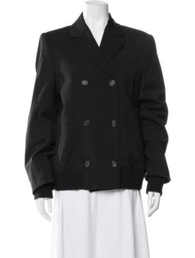 Pre-owned Sportmax Virgin Wool Blazer In Black