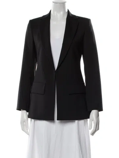 Pre-owned Sportmax Virgin Wool Blazer In Black/blue