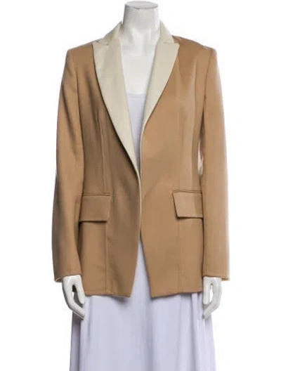 Pre-owned Sportmax Virgin Wool Blazer In Brown