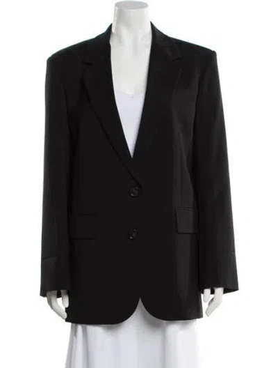 Pre-owned Sportmax Virgin Wool Blazer In Gray