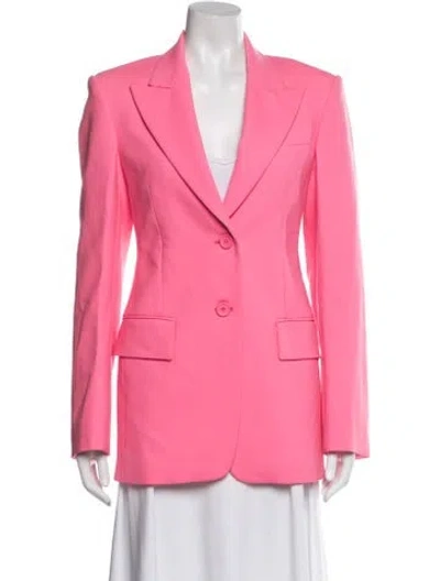 Pre-owned Sportmax Virgin Wool Blazer In Pink