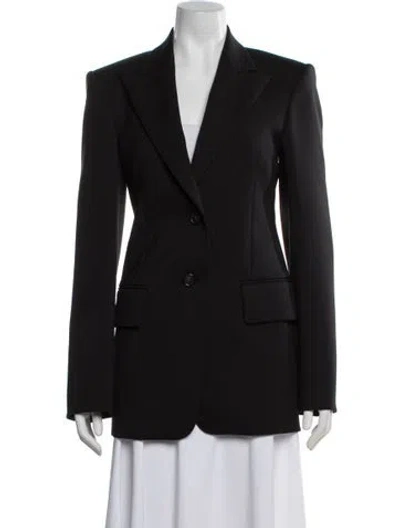 Pre-owned Sportmax Virgin Wool Blazer W/ Tags In Black
