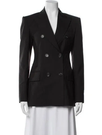 Pre-owned Sportmax Virgin Wool Blazer W/ Tags In Black