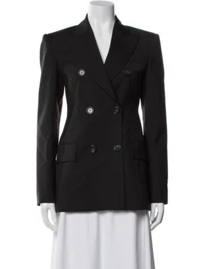 Pre-owned Sportmax Virgin Wool Blazer W/ Tags In Black