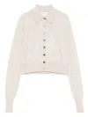 Sportmax Virgin-wool Cardigan In Pink