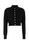 Sportmax Button-front Cropped Cardigan In Black