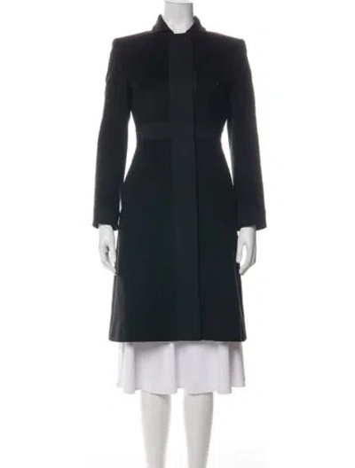 Pre-owned Sportmax Virgin Wool Coat In Black