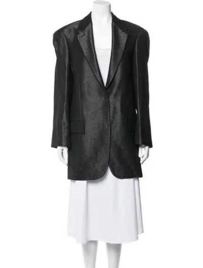 Pre-owned Sportmax Virgin Wool Coat In Black