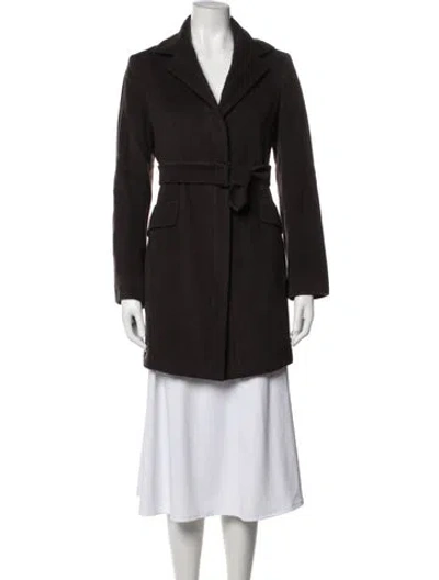 Pre-owned Sportmax Virgin Wool Coat In Brown