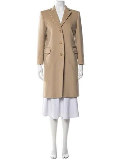 Pre-owned Sportmax Virgin Wool Coat In Neutral