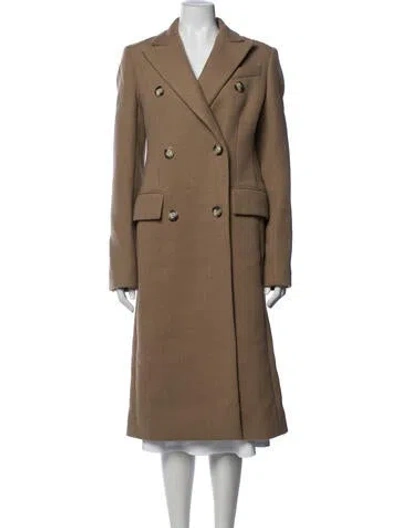 Pre-owned Sportmax Virgin Wool Coat W/ Tags In Brown