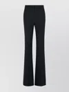 Sportmax Hangar Flare Trousers In Stretch Wool In Blue
