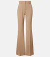 Sportmax Virgin Wool Flared Pants In Multi