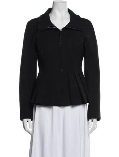 Pre-owned Sportmax Virgin Wool Jacket In Blue
